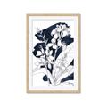 Picture of Blue & White Flower I  _GroupedProduct_Rectangle_Portrait_Framed_Matted_
