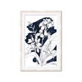 Picture of Blue & White Flower I  _GroupedProduct_Rectangle_Portrait_Framed_Matted_
