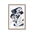 Picture of Blue & White Flower I  _GroupedProduct_Rectangle_Portrait_Framed_Matted_