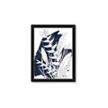 Picture of Blue & white flower II _GroupedProduct_Rectangle_Portrait_Framed_Matted_