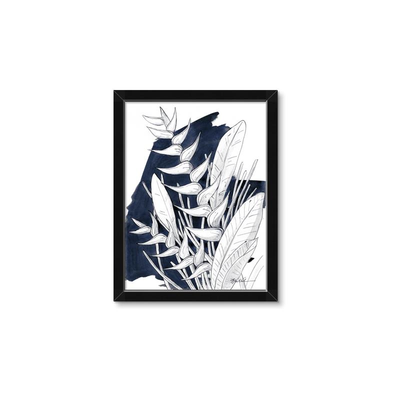 Picture of Blue & white flower II _GroupedProduct_Rectangle_Portrait_Framed_Matted_