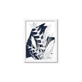 Picture of Blue & white flower II _GroupedProduct_Rectangle_Portrait_Framed_Matted_