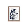 Picture of Blue & white flower II _GroupedProduct_Rectangle_Portrait_Framed_Matted_