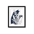 Picture of Blue & white flower II _GroupedProduct_Rectangle_Portrait_Framed_Matted_
