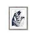 Picture of Blue & white flower II _GroupedProduct_Rectangle_Portrait_Framed_Matted_
