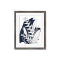 Picture of Blue & white flower II _GroupedProduct_Rectangle_Portrait_Framed_Matted_