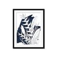 Picture of Blue & white flower II _GroupedProduct_Rectangle_Portrait_Framed_Matted_