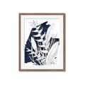 Picture of Blue & white flower II _GroupedProduct_Rectangle_Portrait_Framed_Matted_