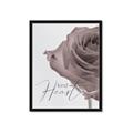 Picture of Kind Heart Pink  _GroupedProduct_Rectangle_Portrait_Framed_Matted_