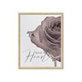 Picture of Kind Heart Pink  _GroupedProduct_Rectangle_Portrait_Framed_Matted_