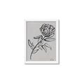 Picture of Gray Floral  _GroupedProduct_Rectangle_Portrait_Framed_Matted_