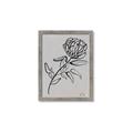 Picture of Gray Floral  _GroupedProduct_Rectangle_Portrait_Framed_Matted_