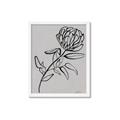 Picture of Gray Floral  _GroupedProduct_Rectangle_Portrait_Framed_Matted_