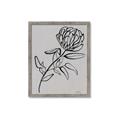 Picture of Gray Floral  _GroupedProduct_Rectangle_Portrait_Framed_Matted_