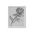 Picture of Gray Floral  _GroupedProduct_Rectangle_Portrait_Framed_Matted_
