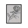 Picture of Gray Floral  _GroupedProduct_Rectangle_Portrait_Framed_Matted_