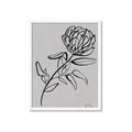 Picture of Gray Floral  _GroupedProduct_Rectangle_Portrait_Framed_Matted_