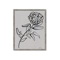 Picture of Gray Floral  _GroupedProduct_Rectangle_Portrait_Framed_Matted_