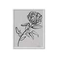 Picture of Gray Floral  _GroupedProduct_Rectangle_Portrait_Framed_Matted_