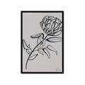 Picture of Gray Floral  _GroupedProduct_Rectangle_Portrait_Framed_Matted_