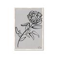 Picture of Gray Floral  _GroupedProduct_Rectangle_Portrait_Framed_Matted_