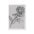 Picture of Gray Floral  _GroupedProduct_Rectangle_Portrait_Framed_Matted_