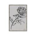 Picture of Gray Floral  _GroupedProduct_Rectangle_Portrait_Framed_Matted_