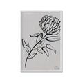 Picture of Gray Floral  _GroupedProduct_Rectangle_Portrait_Framed_Matted_