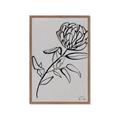 Picture of Gray Floral  _GroupedProduct_Rectangle_Portrait_Framed_Matted_