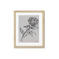 Picture of Gray Floral  _GroupedProduct_Rectangle_Portrait_Framed_Matted_