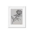 Picture of Gray Floral  _GroupedProduct_Rectangle_Portrait_Framed_Matted_