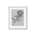 Picture of Gray Floral  _GroupedProduct_Rectangle_Portrait_Framed_Matted_