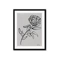 Picture of Gray Floral  _GroupedProduct_Rectangle_Portrait_Framed_Matted_