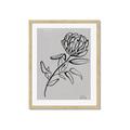 Picture of Gray Floral  _GroupedProduct_Rectangle_Portrait_Framed_Matted_