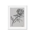 Picture of Gray Floral  _GroupedProduct_Rectangle_Portrait_Framed_Matted_