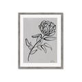 Picture of Gray Floral  _GroupedProduct_Rectangle_Portrait_Framed_Matted_