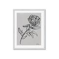 Picture of Gray Floral  _GroupedProduct_Rectangle_Portrait_Framed_Matted_