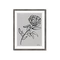 Picture of Gray Floral  _GroupedProduct_Rectangle_Portrait_Framed_Matted_