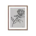 Picture of Gray Floral  _GroupedProduct_Rectangle_Portrait_Framed_Matted_