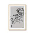 Picture of Gray Floral  _GroupedProduct_Rectangle_Portrait_Framed_Matted_