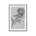 Picture of Gray Floral  _GroupedProduct_Rectangle_Portrait_Framed_Matted_