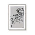 Picture of Gray Floral  _GroupedProduct_Rectangle_Portrait_Framed_Matted_