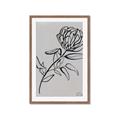 Picture of Gray Floral  _GroupedProduct_Rectangle_Portrait_Framed_Matted_