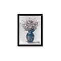 Picture of Blue Pot of Daisies _GroupedProduct_Rectangle_Portrait_Framed_Matted_