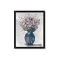 Picture of Blue Pot of Daisies _GroupedProduct_Rectangle_Portrait_Framed_Matted_