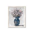 Picture of Blue Pot of Daisies _GroupedProduct_Rectangle_Portrait_Framed_Matted_