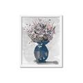Picture of Blue Pot of Daisies _GroupedProduct_Rectangle_Portrait_Framed_Matted_