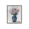 Picture of Blue Pot of Daisies _GroupedProduct_Rectangle_Portrait_Framed_Matted_