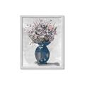 Picture of Blue Pot of Daisies _GroupedProduct_Rectangle_Portrait_Framed_Matted_