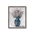 Picture of Blue Pot of Daisies _GroupedProduct_Rectangle_Portrait_Framed_Matted_